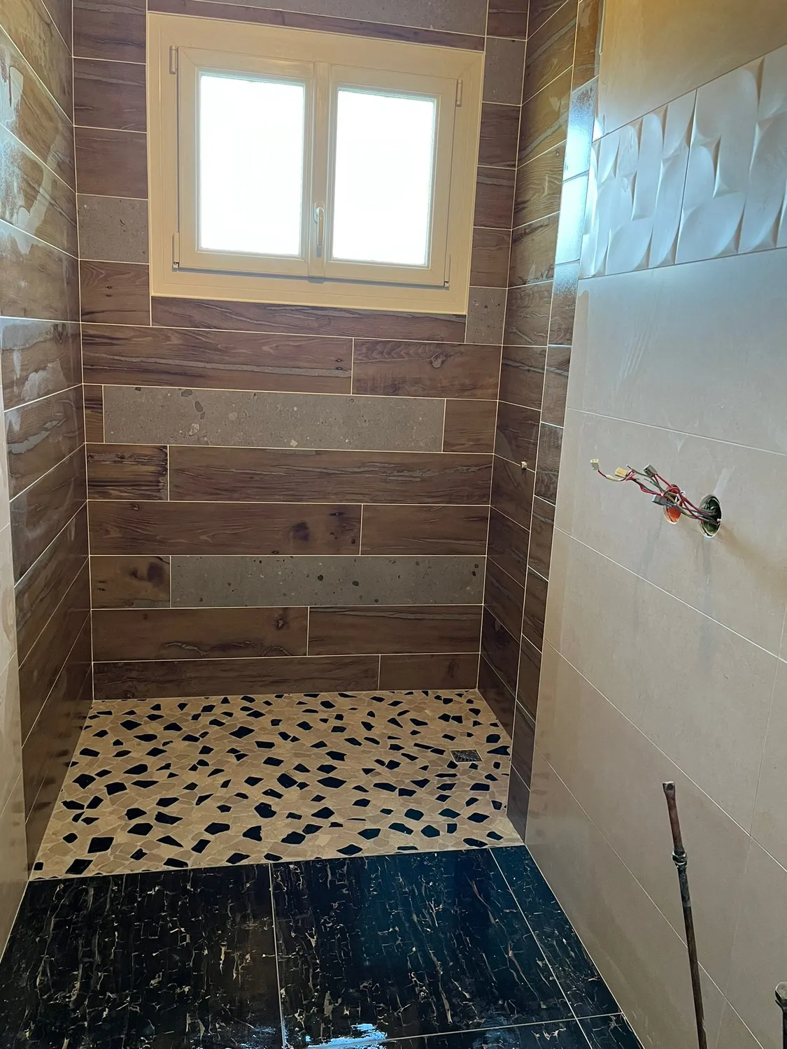 pose de faience salle de bain la bazoge