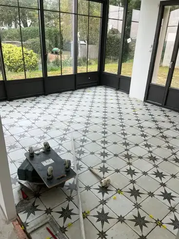 pose de tomettes Alençon-5