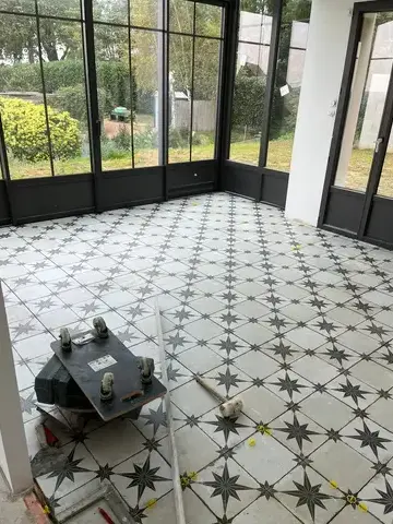 pose de tomettes La Bazoge-5